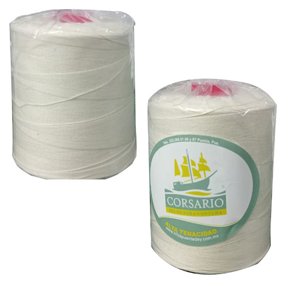 Hilo de algodón crudo